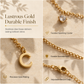 Double-Layer A–Z Initial Necklace with Rhinestone Accent