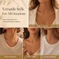 Double-Layer A–Z Initial Necklace with Rhinestone Accent