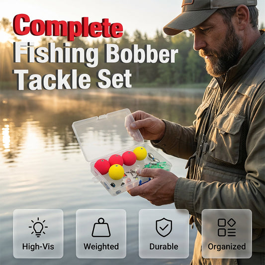 Fishing Float & Sinker Rig Kit with Tackle Box