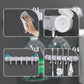 Punch-Free Bathroom Row Suction Cup Mop Clamp