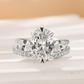 Sparkly Teardrop Open Ring for Women