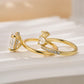 Sparkly Teardrop Open Ring for Women