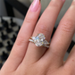 Sparkly Teardrop Open Ring for Women