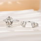 Sparkly Teardrop Open Ring for Women