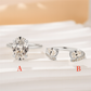 Sparkly Teardrop Open Ring for Women