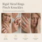 💍Adjustable Gold Color Marquise Cut Zircon Soft Chain Ring for Women Simple Pull Chain Index Finger Ring