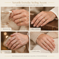 💍Adjustable Gold Color Marquise Cut Zircon Soft Chain Ring for Women Simple Pull Chain Index Finger Ring