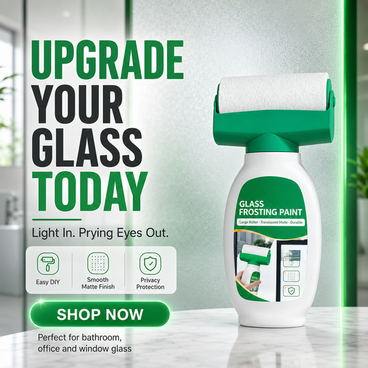 Roll-On Frosted Glass Privacy Coating