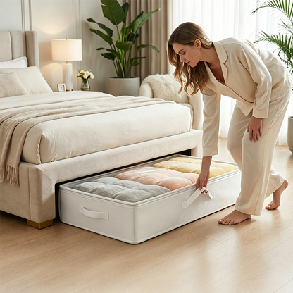 🎁Limited Offer - 50% Off🔥Foldable Underbed Storage Bag with Zipper Lid