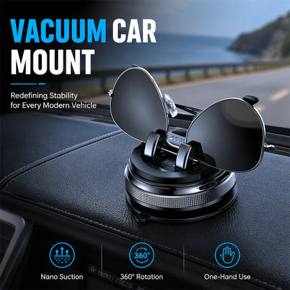 🔥Limited Time Promotion 50% OFF🔥Foldable Rotatable Car Phone Mount with Sticky Vacuum Suction Cup for Dashboard