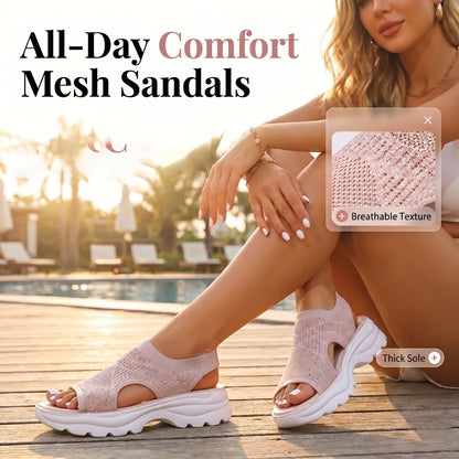 🔥Breathable mesh platform sandals for women