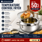 ⏳Time-Limited Special⏰Stainless Steel Tempura Fryer Pot – Thermometer, Drain Rack, Deep‑Body ✨