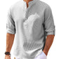 2023 Men's Linen Long-sleeved Casual T-shirt