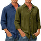 Men's High Quality Denim Shirts Long Sleeve